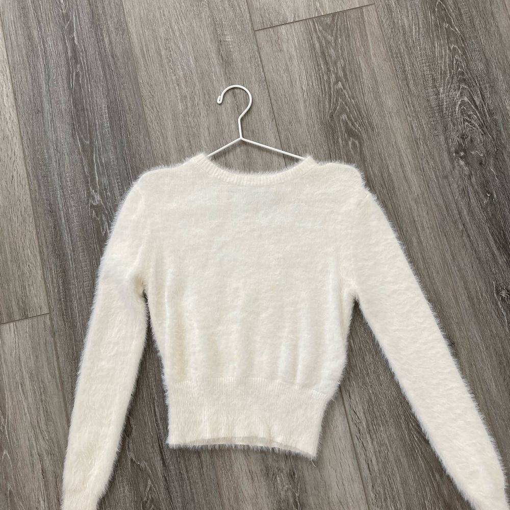 Zara Knit Cozy White Women's Sweater